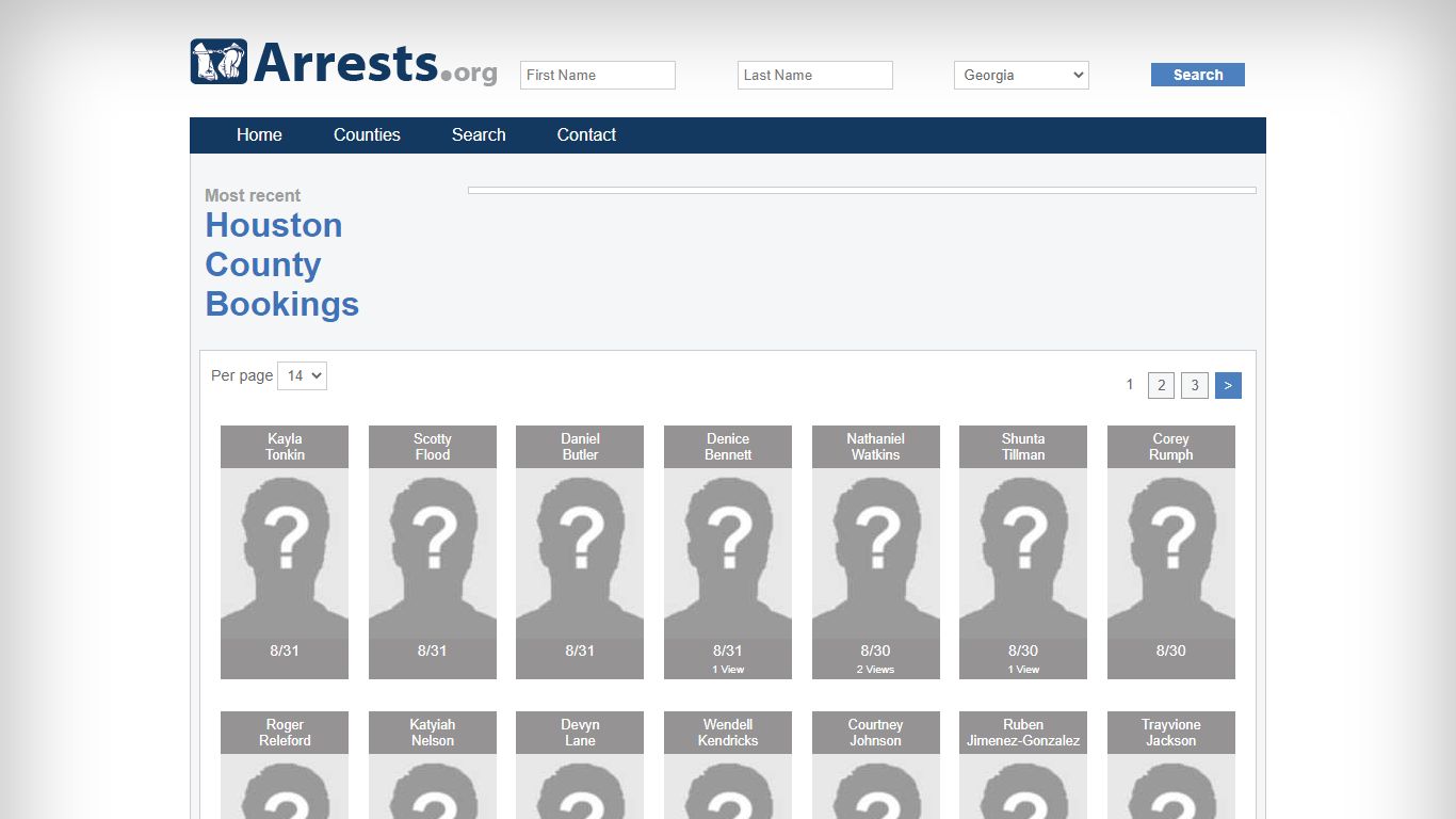 Houston County Arrests and Inmate Search